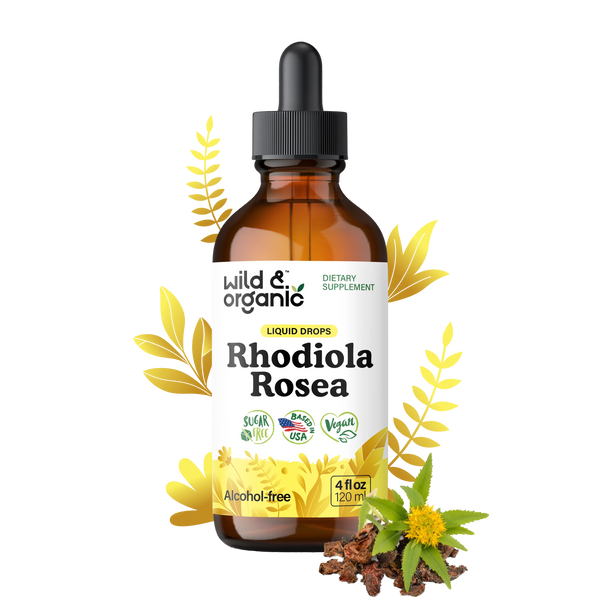 Buy Rhodiola Rosea Tincture - 4 fl.oz. Bottle | Wild & Organic