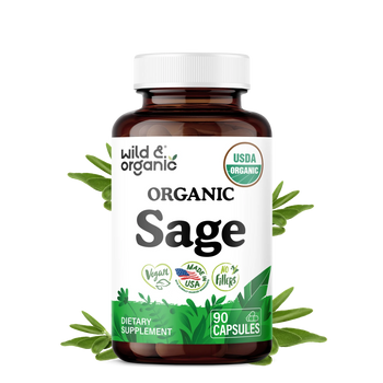 Organic Sage Capsules — 90 Count