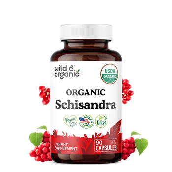 Organic Schisandra Capsules — 90 Count