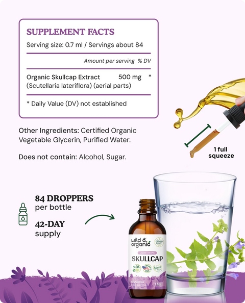 Skullcap Tincture supplement facts