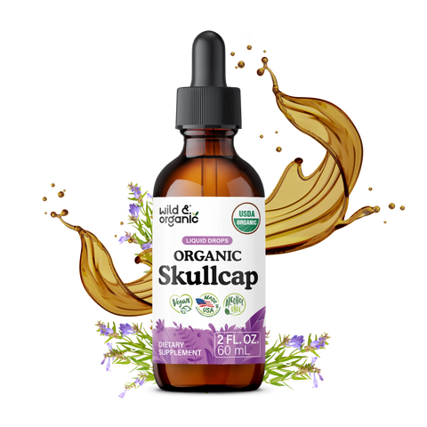 Organic Skullcap Liquid Drops - 2 fl. oz.