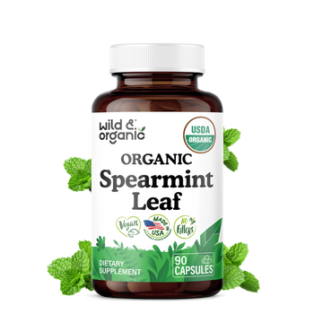 Organic Spearmint Leaf Capsules — 90 Count