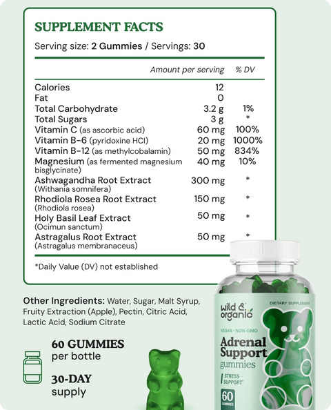 Adrenal Support chews supplement facts