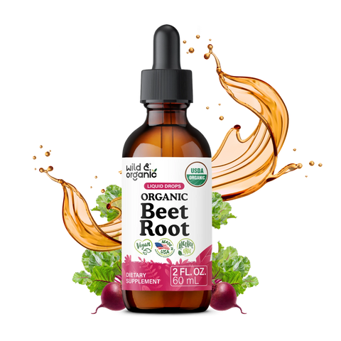 Organic Beet Root Extract Liquid Drops - 2 fl. oz.
