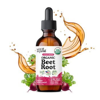 Organic Beet Root Extract Liquid Drops - 2 fl. oz.
