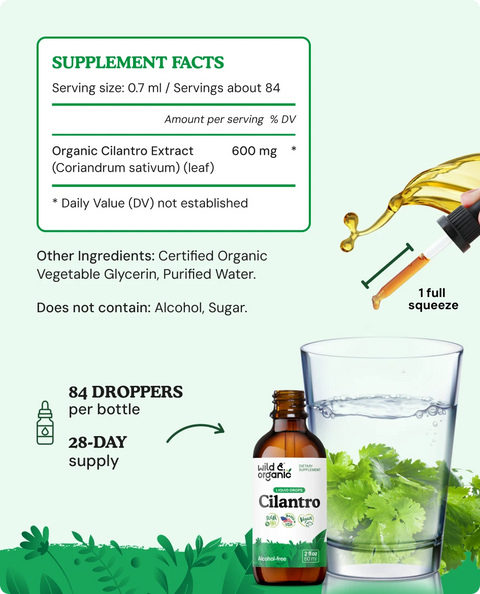Cilantro Extract supplement facts