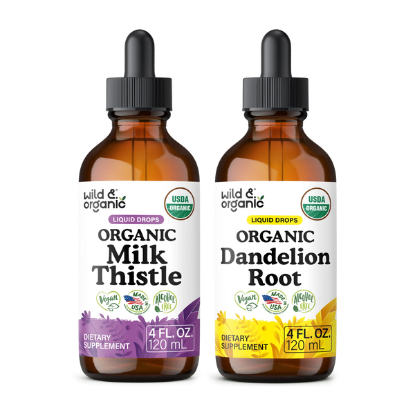 Organic Milk Thistle & Dandelion Root Bundle