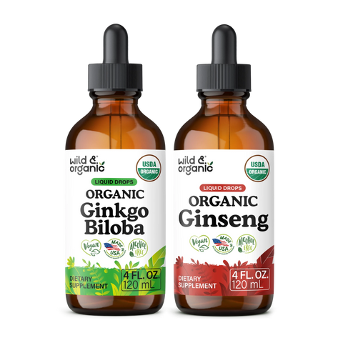 Organic Ginkgo Biloba & Ginseng Bundle