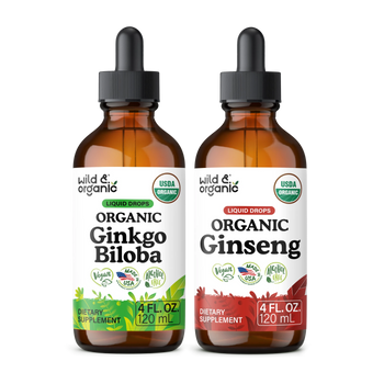Organic Ginkgo Biloba & Ginseng Bundle