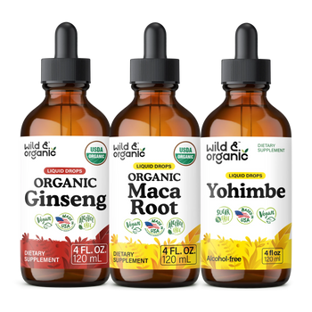 Organic Ginseng & Organic Maca Root & Yohimbe Bundle