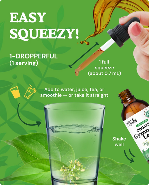Organic Gymnema Liquid Drops - 2 fl. oz.
