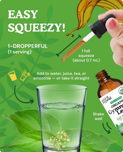Organic Gymnema Liquid Drops - 4 fl. oz.