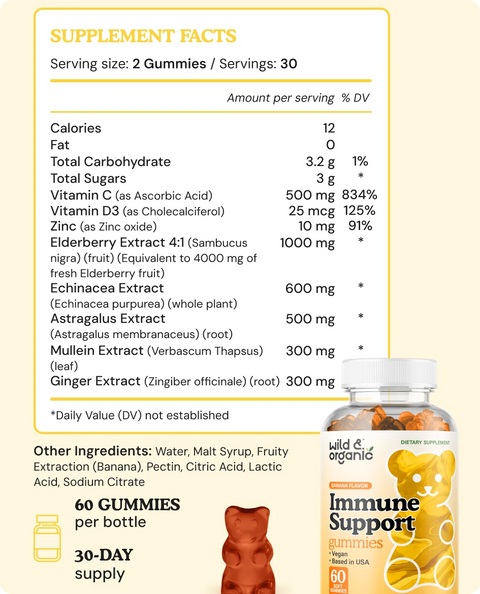 Immune Support chews supplement facts