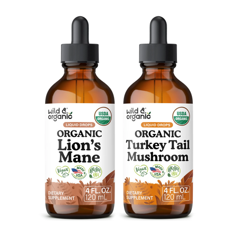 Organic Lion's Mane & Turkey Tail Bundle