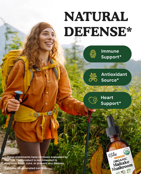 Organic Maitake Mushroom Liquid Drops - 2 fl. oz.