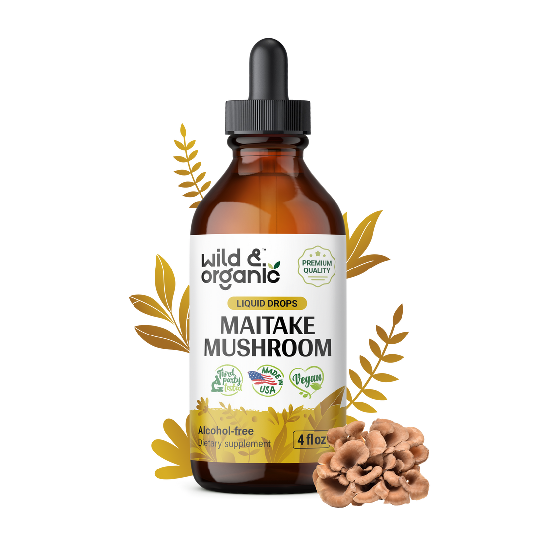 Maitake Mushroom Tincture 4 Fl. Oz. Bottle Wild & Organic
