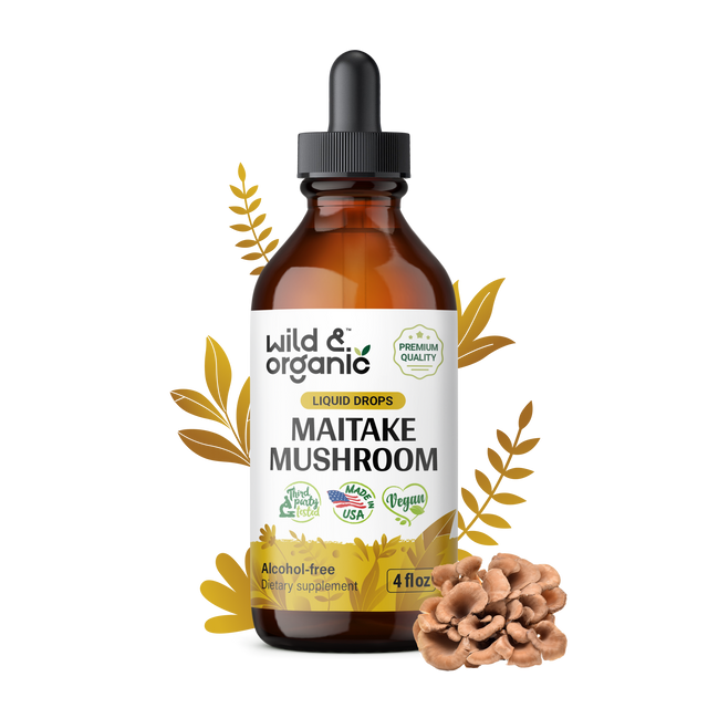 Maitake Mushroom Tincture 4 Fl. Oz. Bottle Wild & Organic
