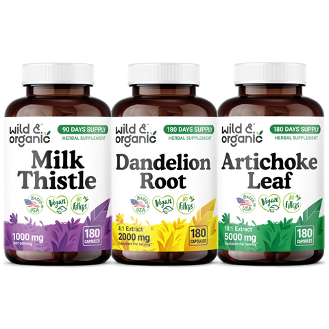 Milk Thistle & Dandelion & Artichoke Bundle