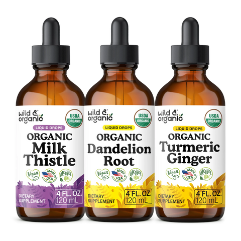 Organic Milk Thistle & Dandelion & Turmeric Bundle