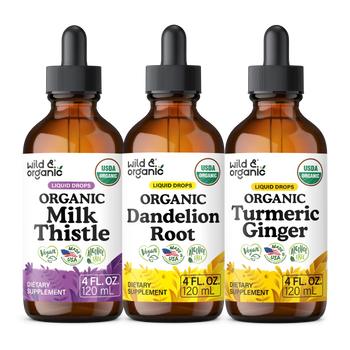 Organic Milk Thistle & Dandelion & Turmeric Bundle