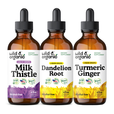Milk Thistle & Dandelion & Turmeric Bundle