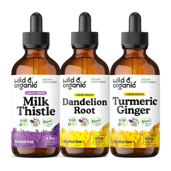 Milk Thistle & Dandelion & Turmeric Bundle