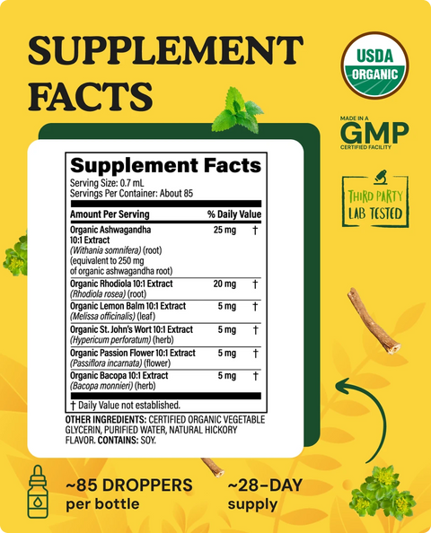 Organic Mood Support Complex Tincture - 2 fl. oz.
