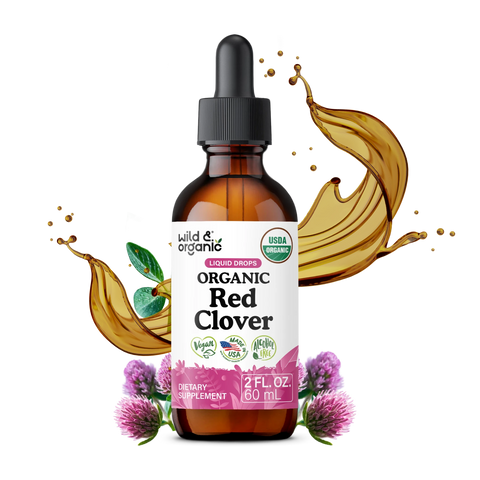Organic Red Clover Liquid Drops - 2 fl. oz.