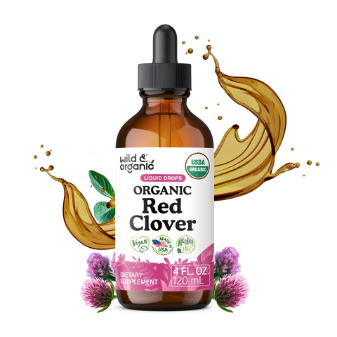 Organic Red Clover Liquid Drops 4 fl. oz.