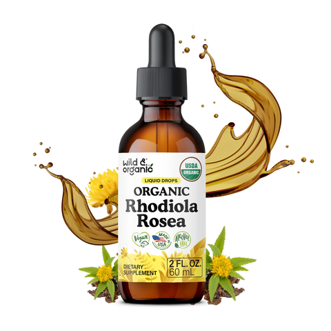 Organic Rhodiola Rosea Liquid Drops - 2 fl. oz.