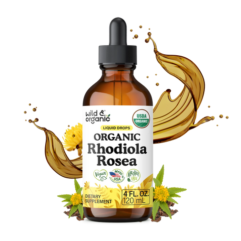 Organic Rhodiola Rosea Liquid Drops - 4 fl. oz.