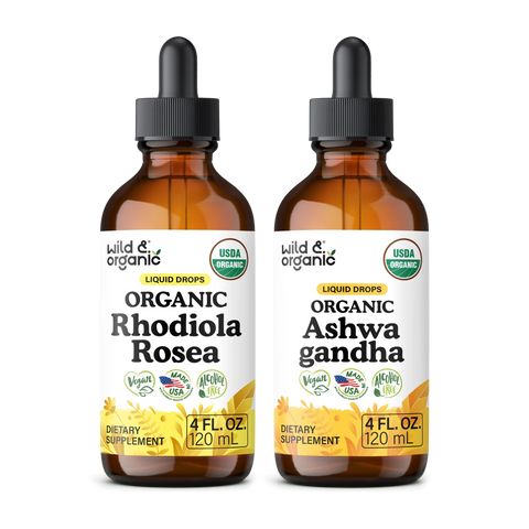 Organic Rhodiola Rosea & Ashwagandha Bundle