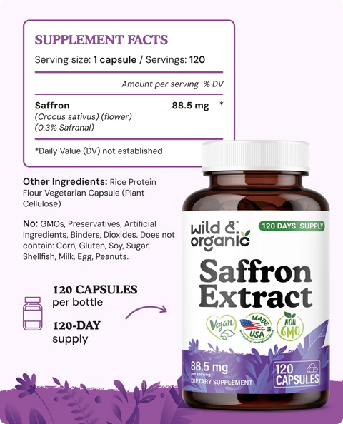 Saffron Capsules supplement facts