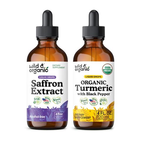 Saffron & Organic Turmeric with Black Pepper Bundle