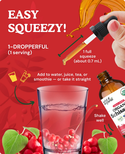 Organic Schisandra Liquid Drops - 4 fl. oz.