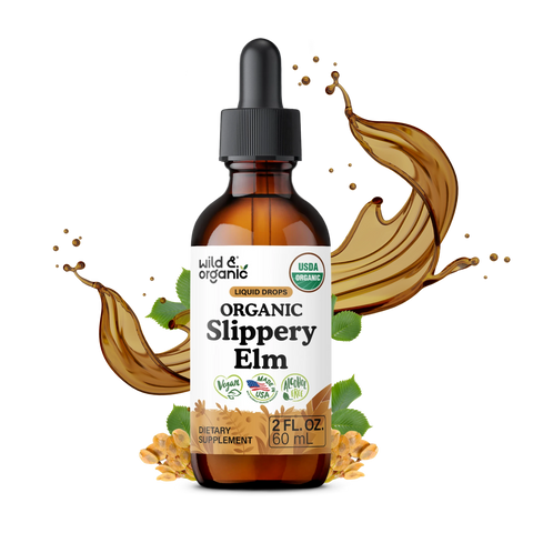 Organic Slippery Elm Bark Liquid Drops - 2 fl. oz.