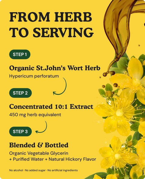 Organic St. John's Wort Liquid Drops - 4 fl. oz.