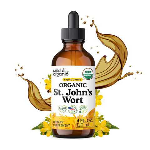 Organic St. John's Wort Liquid Drops - 4 fl. oz.