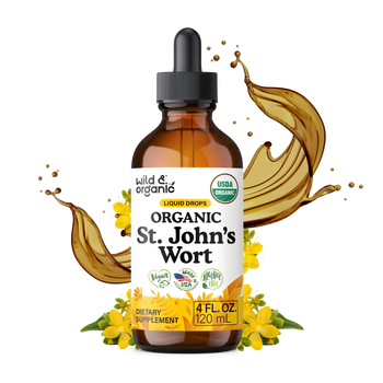 Organic St. John's Wort Liquid Drops - 4 fl. oz.