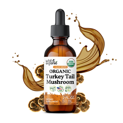 Organic Turkey Tail Mushroom Liquid Drops - 2 fl. oz.