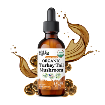 Organic Turkey Tail Mushroom Liquid Drops - 2 fl. oz.