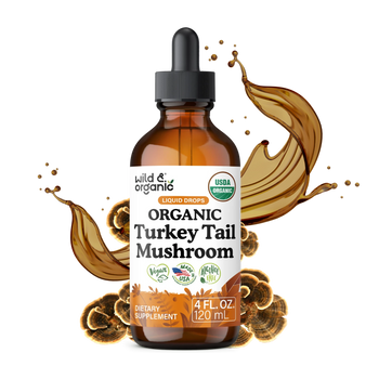 Organic Turkey Tail Mushroom Liquid Drops - 4 fl. oz.
