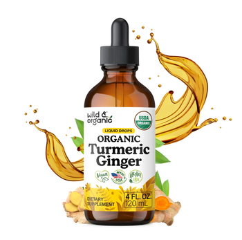 Organic Turmeric & Ginger Liquid Drops - 4 fl. oz.