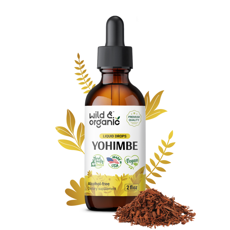 Buy Yohimbe Tincture 2 fl.oz. Bottle Wild & Organic
